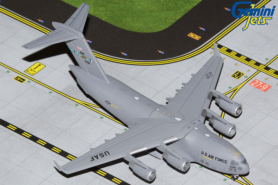 C-17A，美國空軍，第 436 空運聯隊，第 3 空運中隊，德拉瓦州多佛市，編號 01-0186，1/400 [GMUSA113]