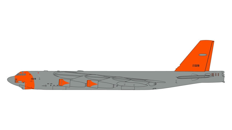 【予約商品】B-52H アメリカ空軍 「Wolfpack」 ※レトロオレンジ塗装 61-0028 1/400 (GJ20250912) [GMUSA149]
