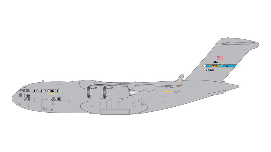 【予約商品】C-17A アメリカ空軍 ドーバー空軍基地 07-7169 1/400 (GJ20260901) [GMUSA164]