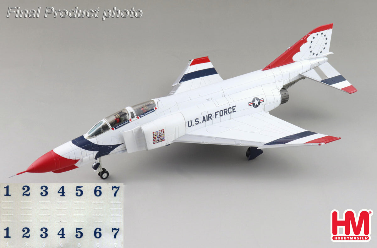 【予約商品】F-4E ファントムII アメリカ空軍 サンダーバーズ 1973/1974シーズン ※1 7号機デカール付属 1/72 (HM20261021) [HA19084]
