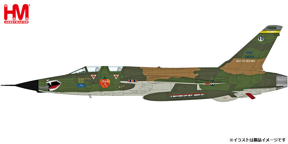 ※予約受付終了【予約商品】F-105F サンダーチーフ アメリカ空軍 第128戦術戦闘飛行隊  「ピーチ91」  ドビンズ空軍基地 1983年 63-8299 1/72 (HM20250808) [HA2553]
