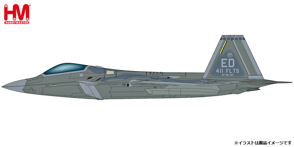 [Pre-order item] F-22 Raptor, US Air Force 411th Test Wing, Edwards Air Force Base *Infrared sensor pod included 1/72 (HM20241101) [HA2829] 