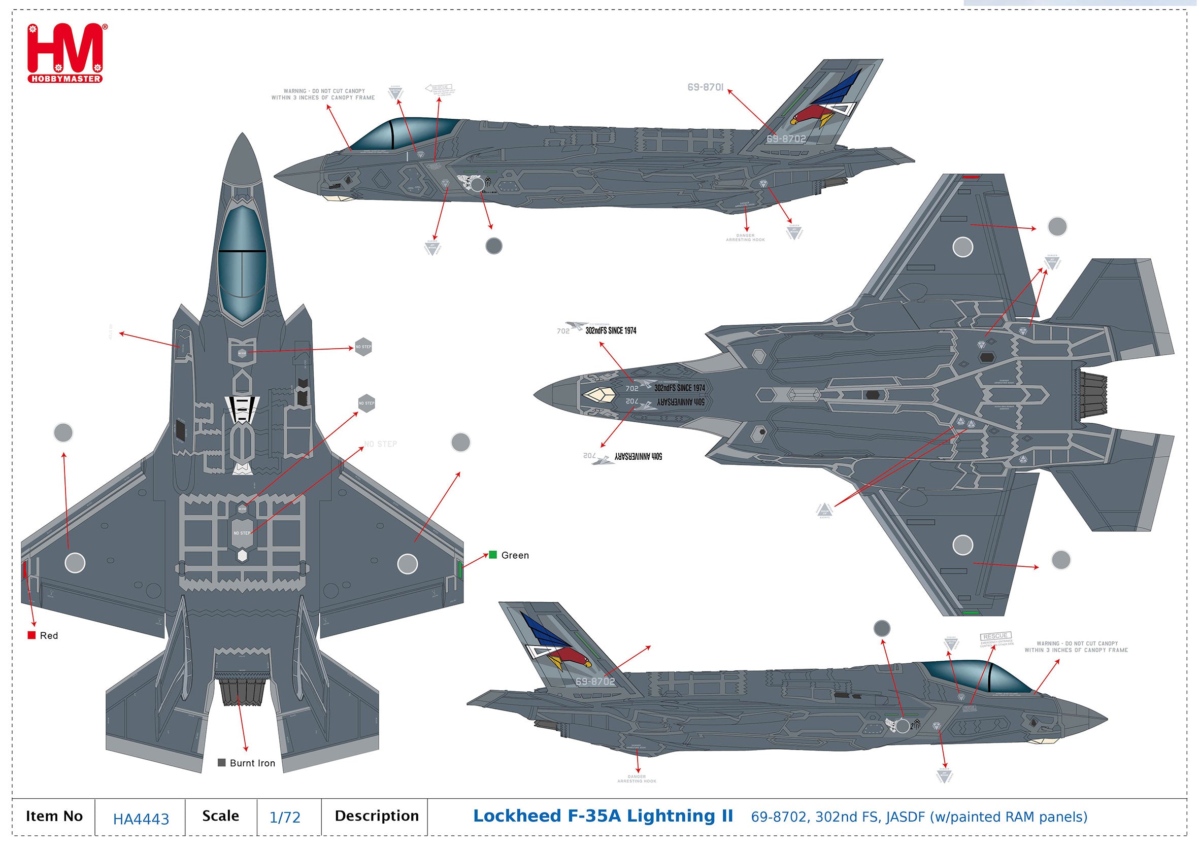 Hobby Master 【予約商品】F-35A 航空自衛隊 第302飛行隊 69
