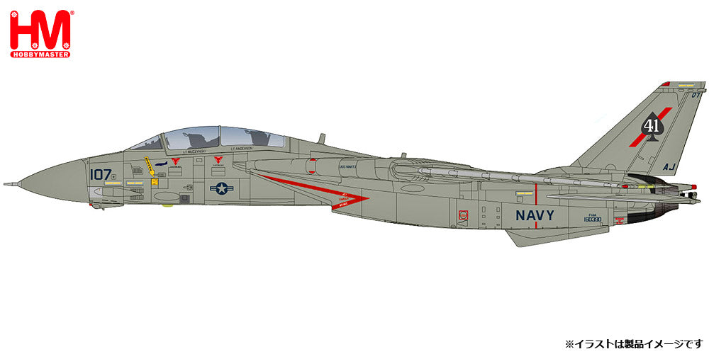 F-14A トムキャット アメリカ海軍 第41戦闘攻撃飛行隊 「スホーイ・キラー」 1982年 1/72 [HA5257]