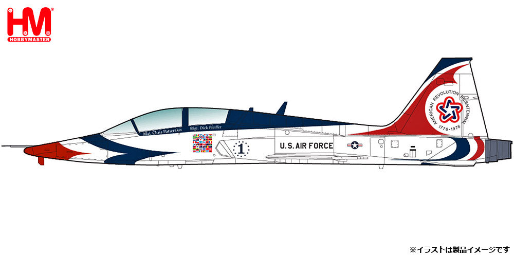 【予約商品】T-38 アメリカ空軍 サンダーバーズ 1番機  「アメリカ合衆国建国200周年塗装」 1976年 1/72 (HM20250625) [HA5416]