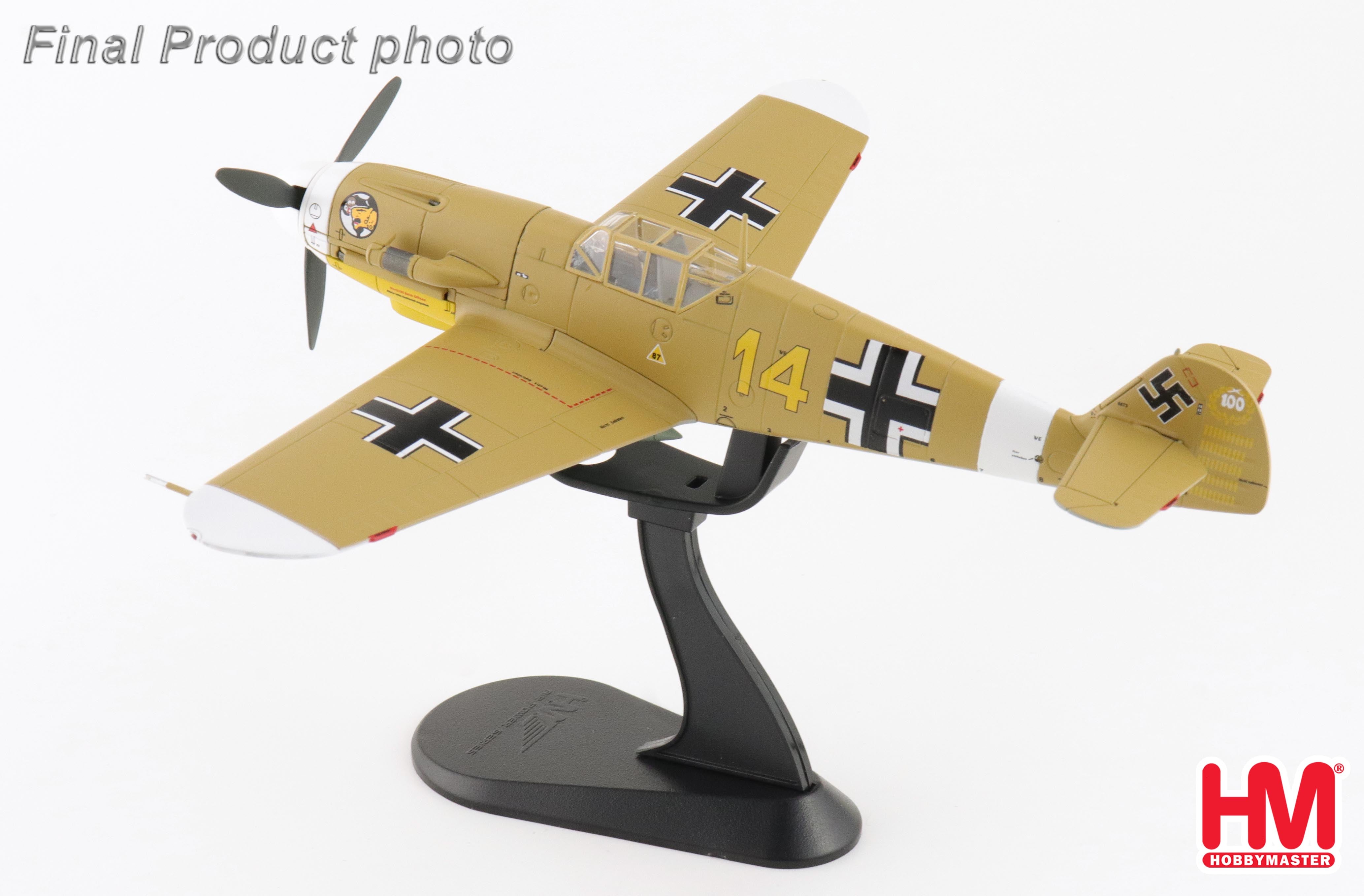 【予約商品】BF109F-4 ドイツ空軍 第3航空隊 第27戦闘航空団 「マルセイユ」 イエロー14  エジプト 1942年9月  1/48  (HM20260117) [HA8766]