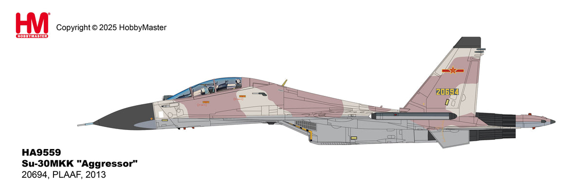 【予約商品】Su-30MKK 中国人民解放軍空軍 アグレッサー 20694号機 2013年 1/72 (HM20261021) [HA9559]