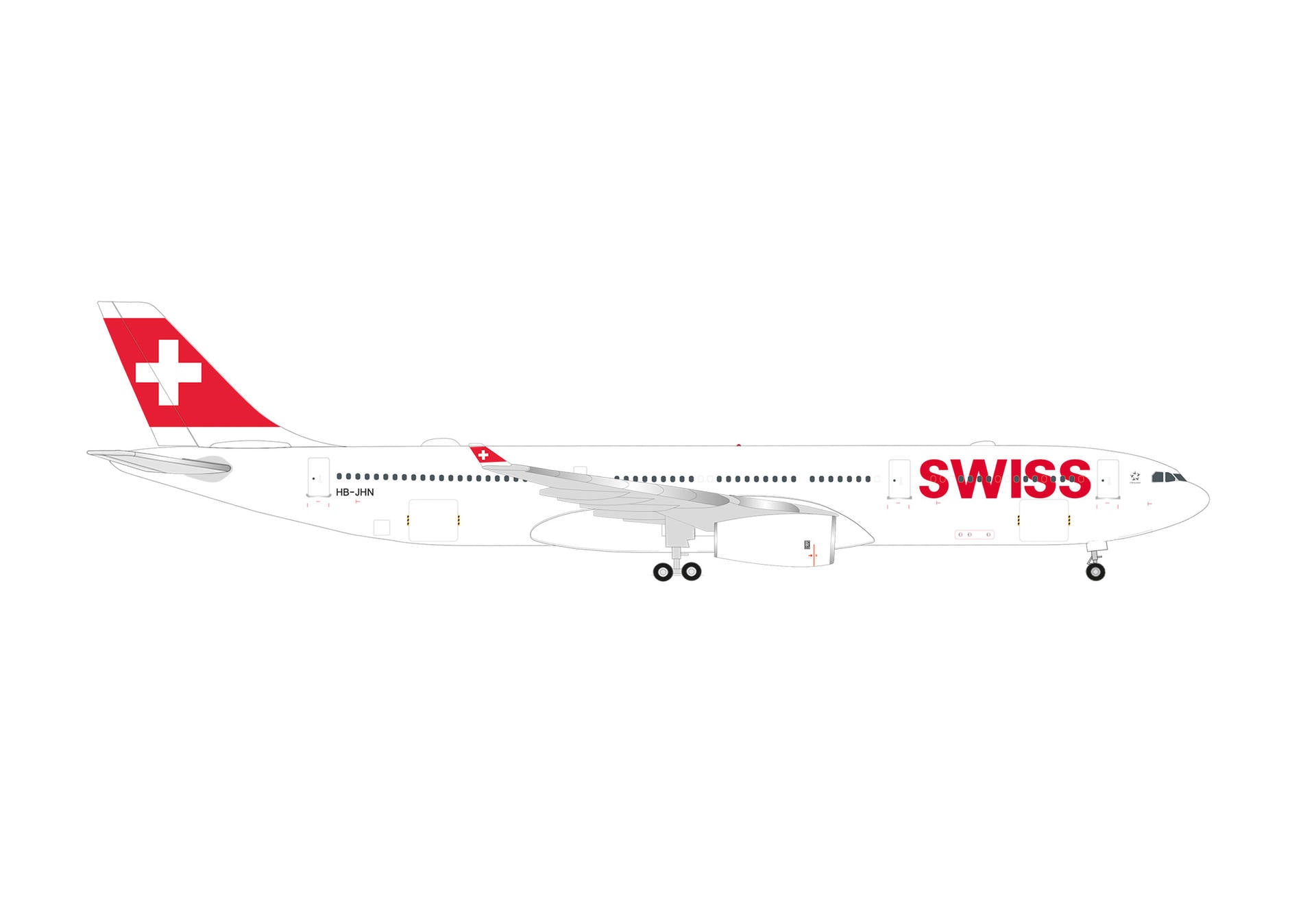【予約商品】A330-300 スイス インターナショナル エアラインズ 「Altdorf」 HB-JHN 1/500 (HE20250711) [523134-004]