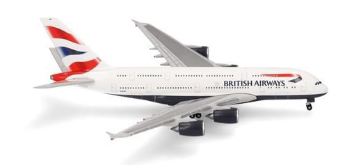 Herpa Wings A380 ブリティッシュ エアウェイズ G-XLEF 1/500