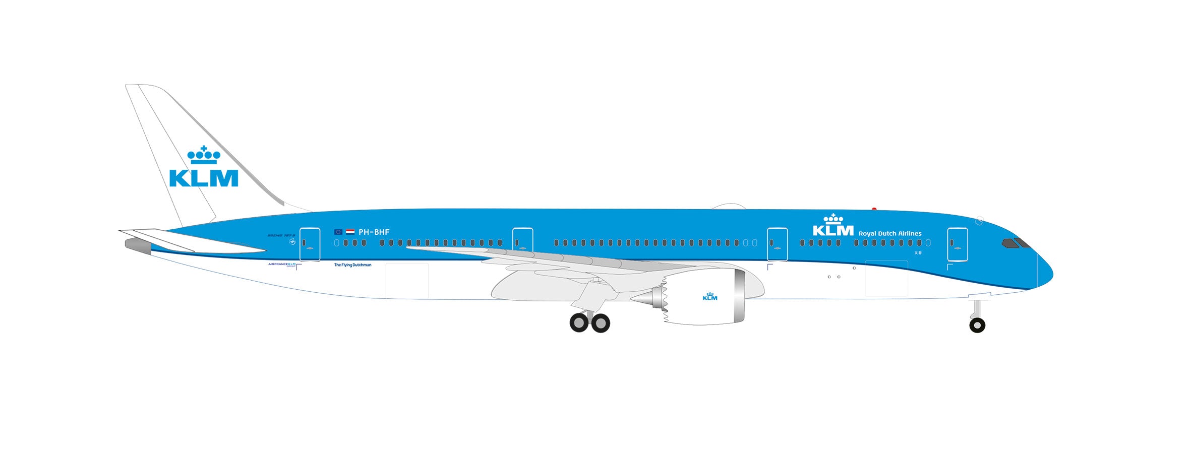 【予約商品】787-9 KLMオランダ航空 「Hibiscus」　 PH-BHF 1/500 (HE20250912) [528085-003]