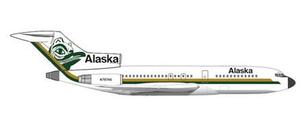 【予約商品】727-100 アラスカ航空 「Totem Pole colors」　N797AS　1/500 (HE20240203) [537292]