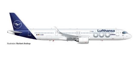 【予約商品】A321neo ルフトハンザ航空 「600th Airbus Munster」  D-AIEQ 1/500 (HE20240203) [537490]