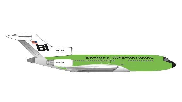 [Pre-order item] 727-100 Braniff Airlines "solid lime green" N300BN 1/500 (HE20241109) [537988] 