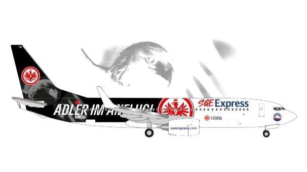 [Pre-order item] 737-800 Sun Express Airlines "SGE Express - Adler im Anflug" TC-SPM 1/500 (HE20241123) [538107] 