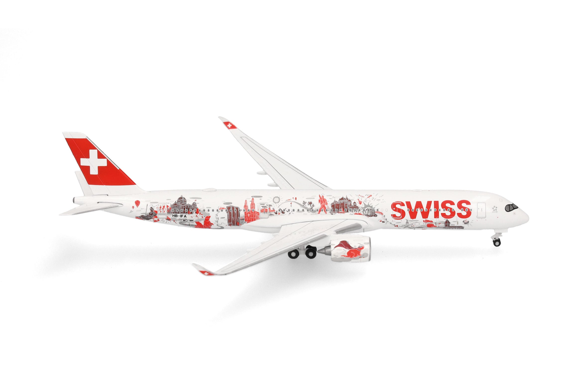 【予約商品】A350-900 スイス インターナショナル エアラインズ 「Wanderlust/Lausanne」 HB-IFA 1/500 (HE20260717)［538350］
