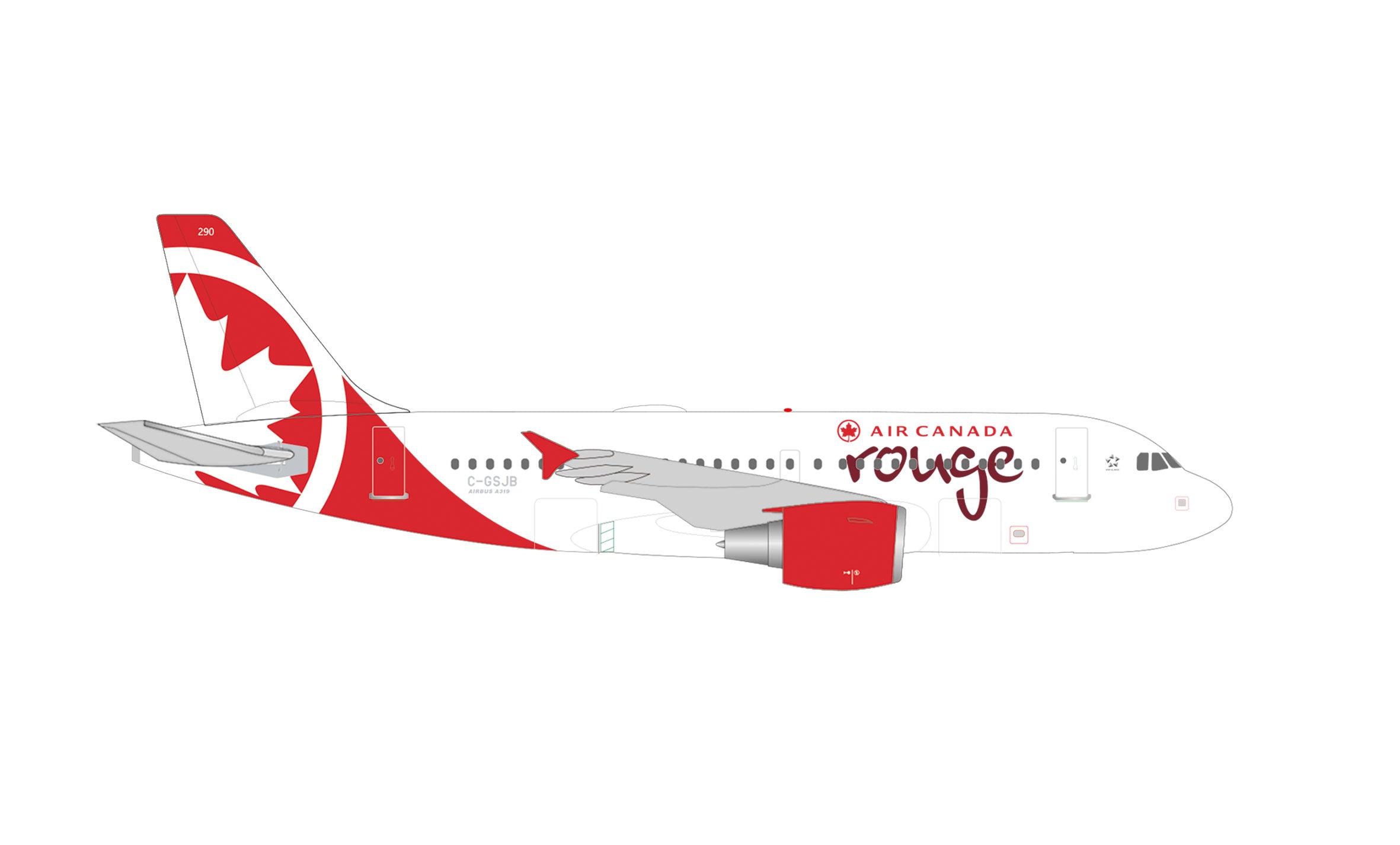 【予約商品】A319 エアカナダルージュ C-GSJB 1/500 (HE20250912) [538701]