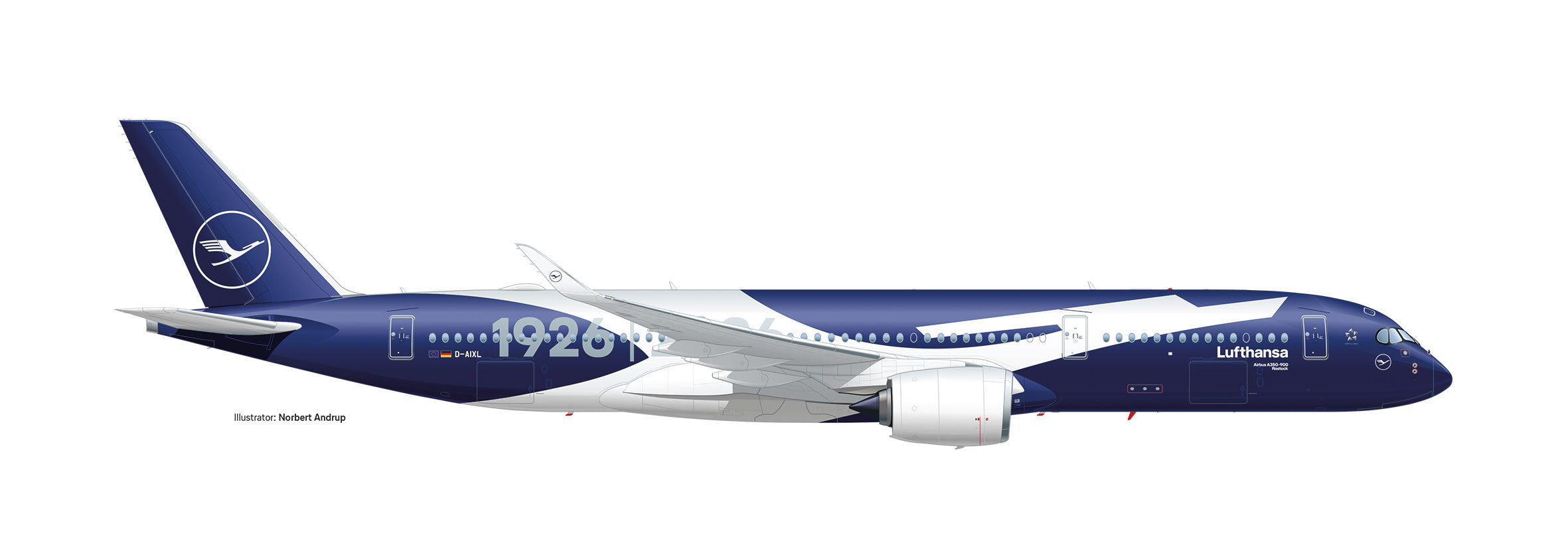 Herpa Wings 【予約商品】A350-900 ルフトハンザ航空 「100 Jahre」 D