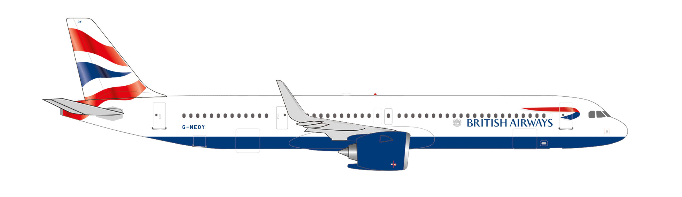 Herpa Wings A321neo ブリティッシュエアウェイズ G-NEOY 1/500 [539043]