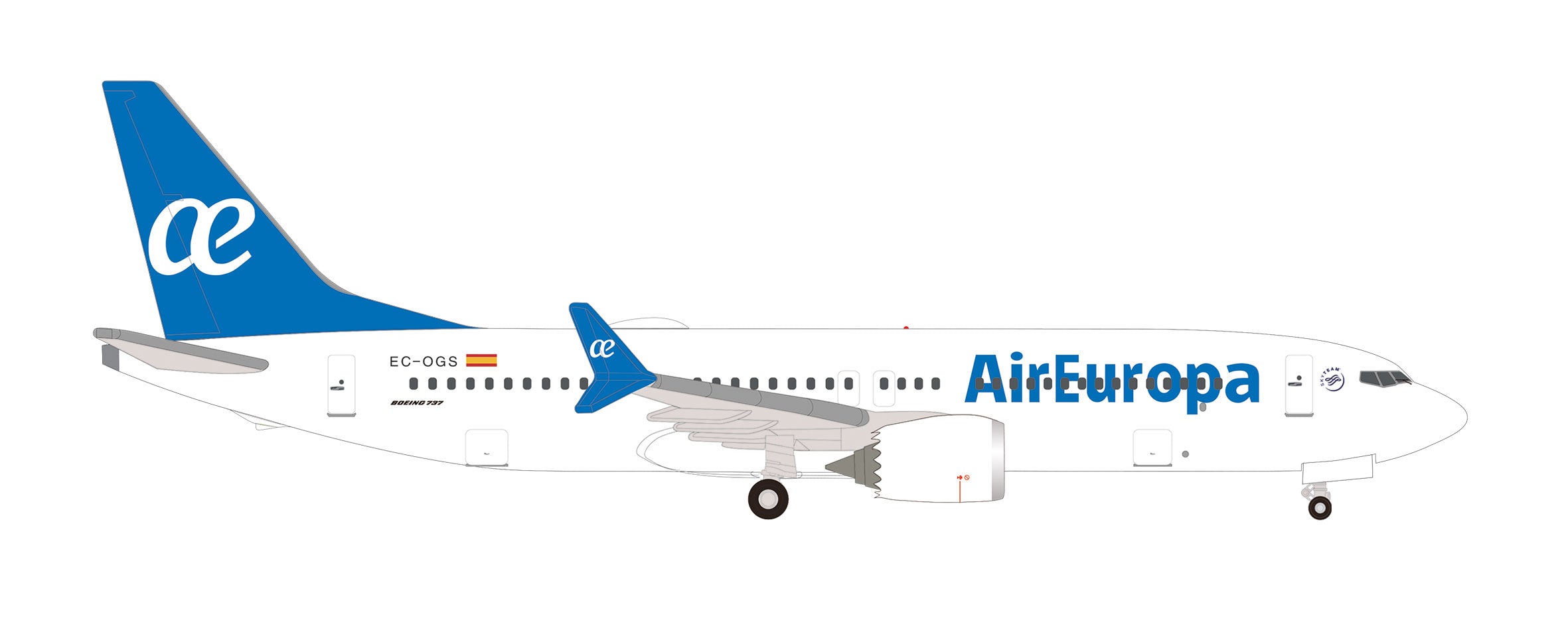 B737 Max8 エア・ヨーロッパ EC-OGS 1/500 [539067]