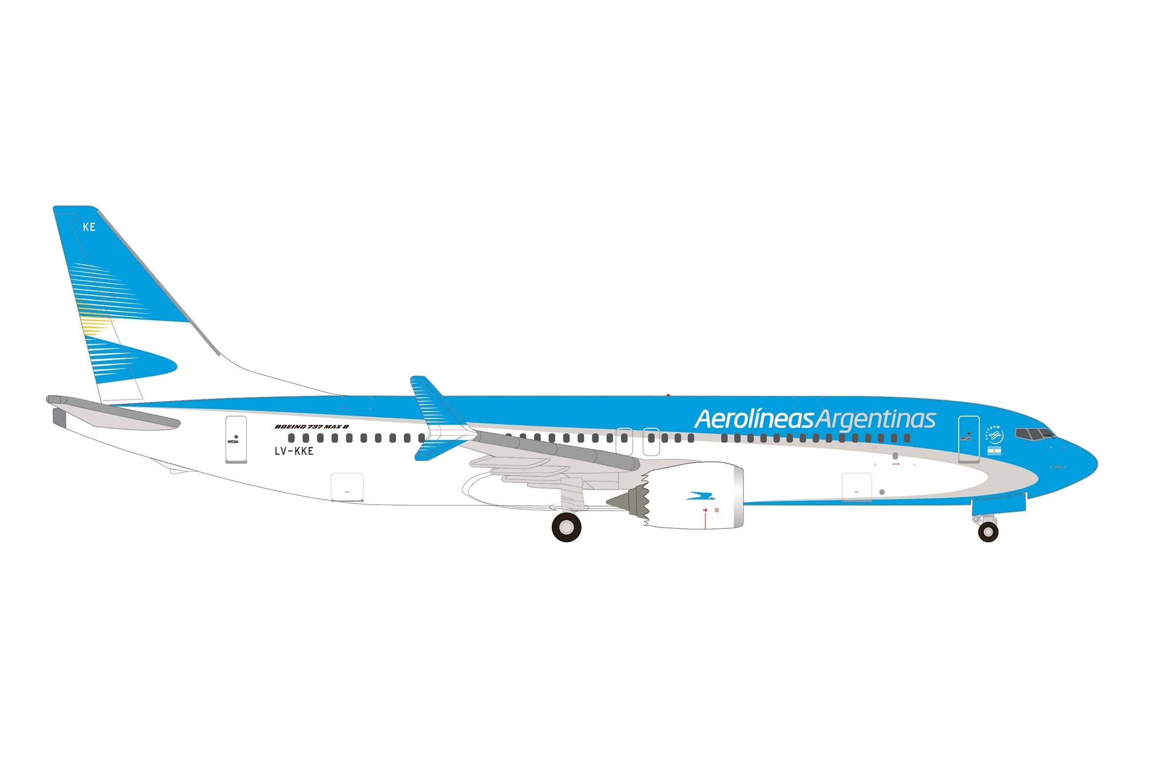 B737 MAX8 アルゼンチン航空 LV-KKE 1/500 [539081]