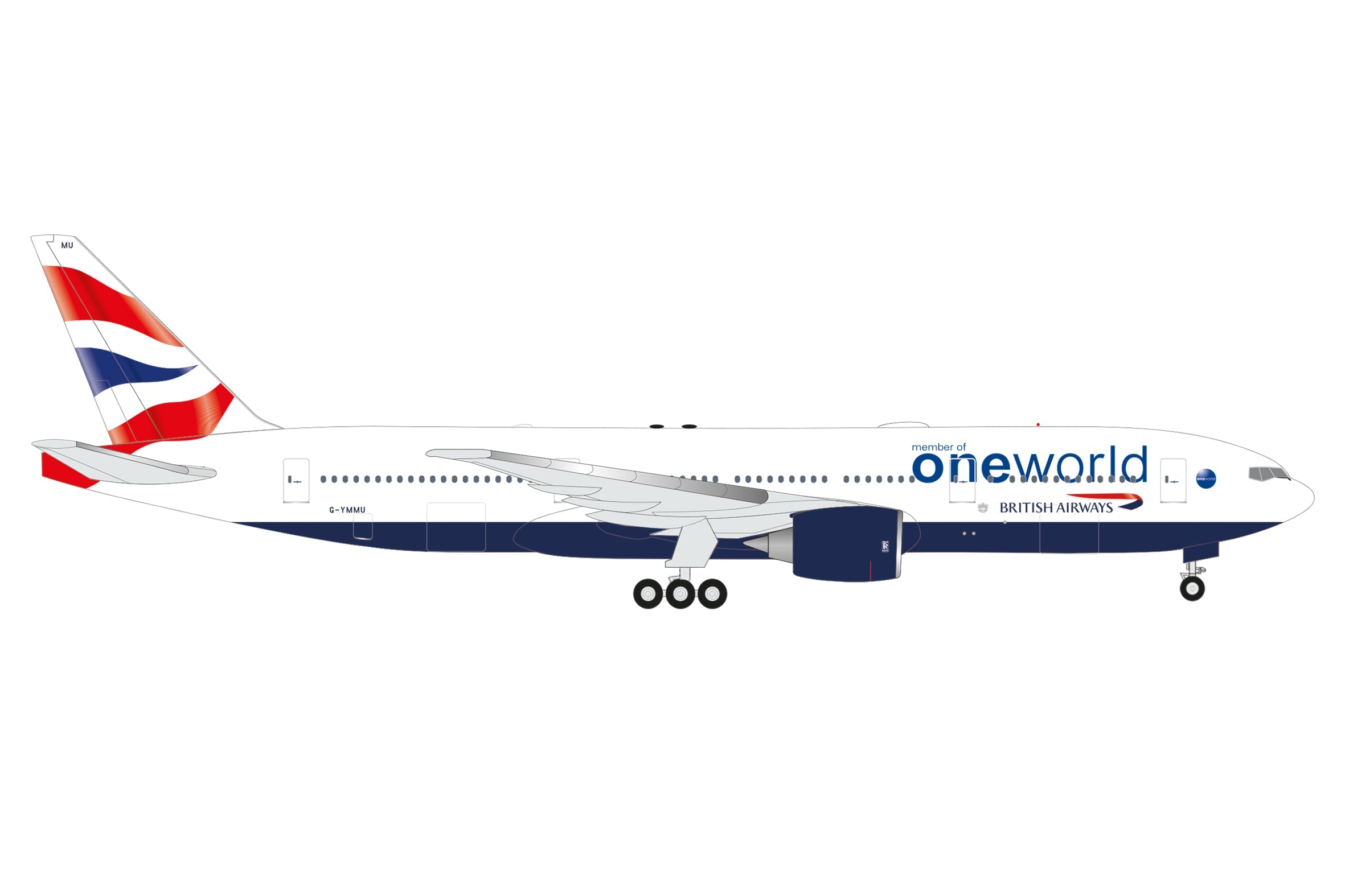 B777-200 ブリティッシュ・エアウェイズ 「oneworld」 G-YMMU 1/500 [539135]