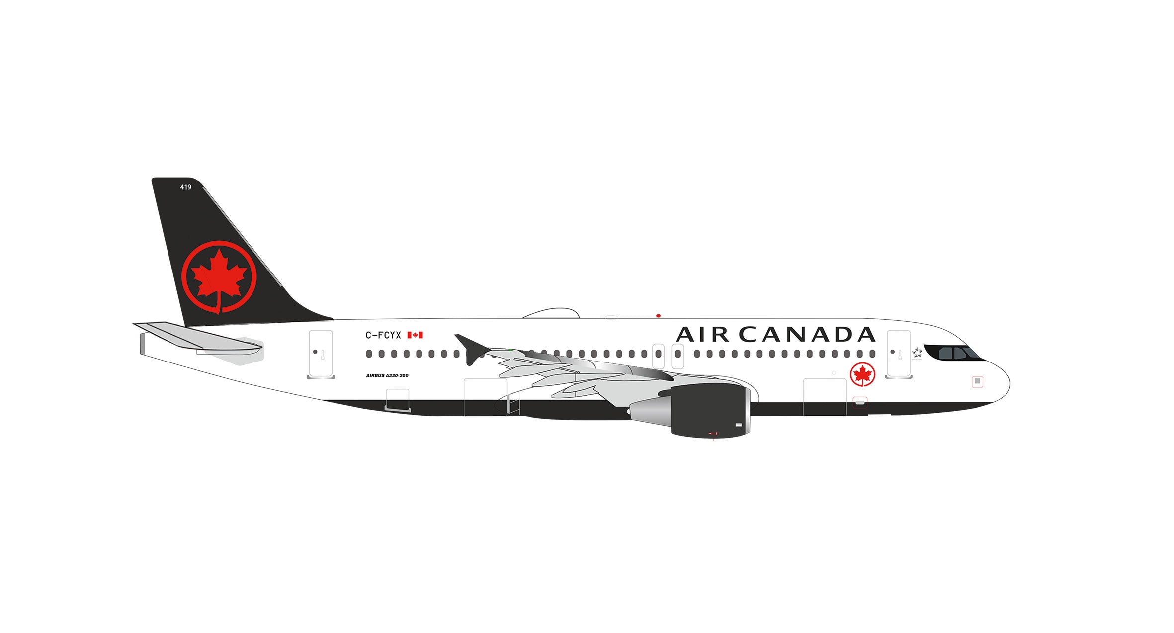 【予約商品】A320 エアカナダ C-FCYX 1/500 (HE20260717)［539456］