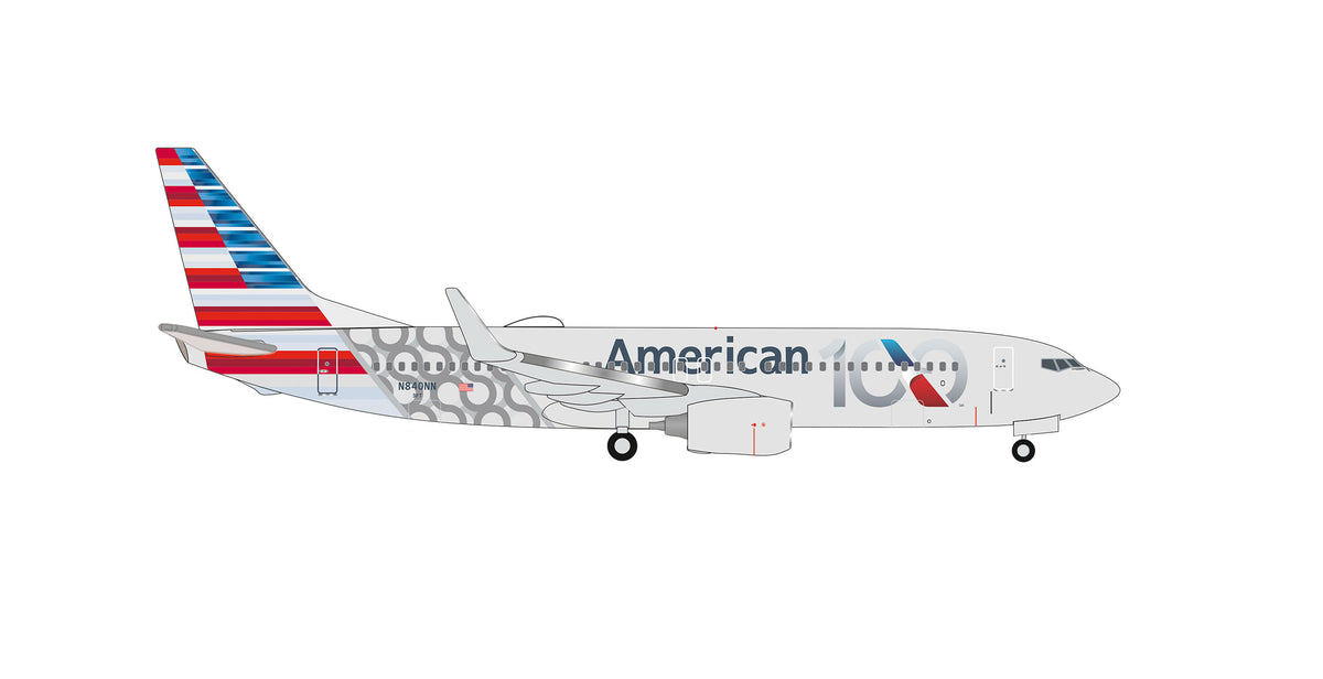 【予約商品】737-800 アメリカン航空 「100 Years」 N840NN 1/500 (HE20260912) [539579]