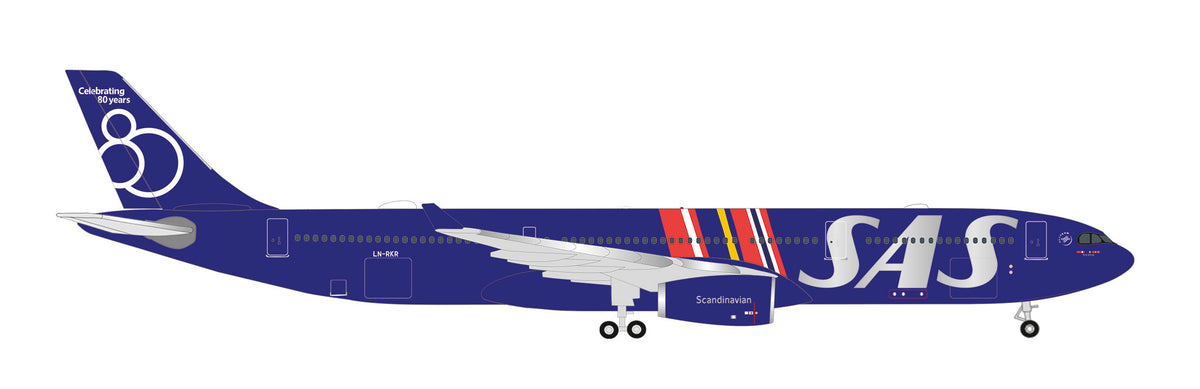 A330-300 スカンジナビア航空 「Tore Viking」 LN-RKR 1/500 [539623]