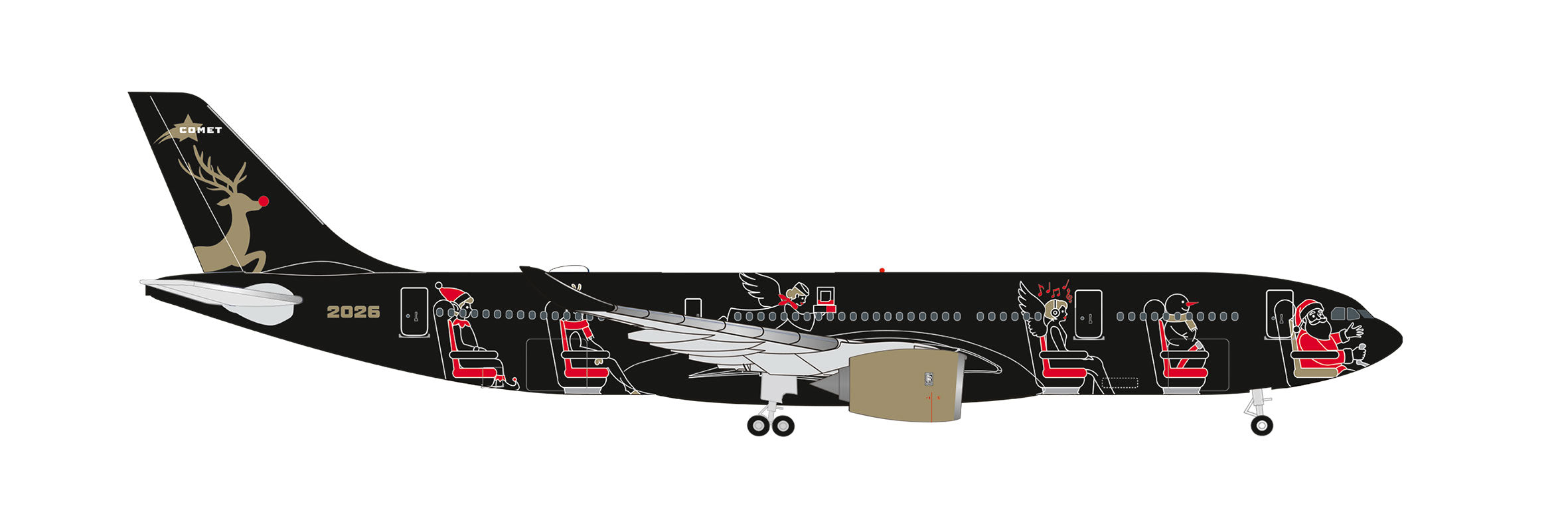 【予約商品】A330-800neo ヘルパ クリスマスモデル2026 「Comet」 1/500 (HE20260717)［539692］