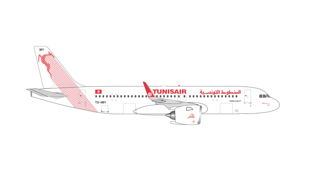 【予約商品】A320neo チュニスエア TS-IMY 1/500 (HE20260912) [539739]