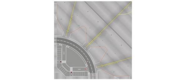 Airfield/Control Tower Base Plate (for HE57301) *Cardboard Kit 1/200 [558969-001] 