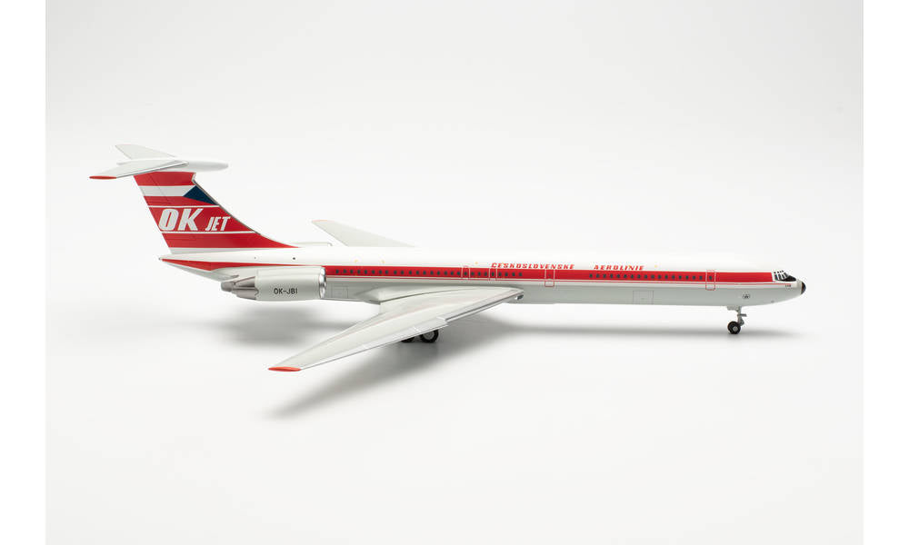 IL-62M CSA 捷克斯洛伐克航空 1970 年代-1980 年代 OK-JBI“比爾森” 1/200 [572316]