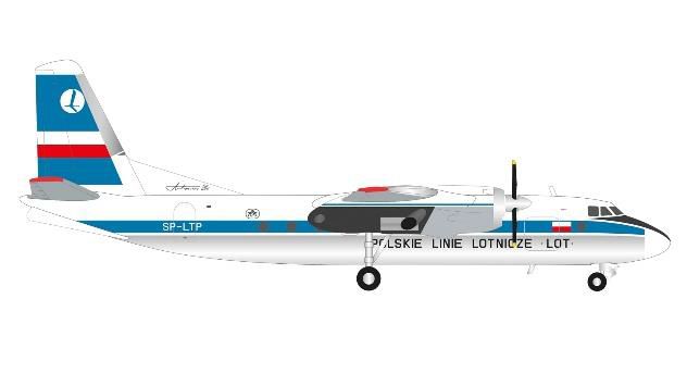 【予約商品】AN-24B ポーランド航空 SP-LTP 1/200 (HE20241109) [572996]