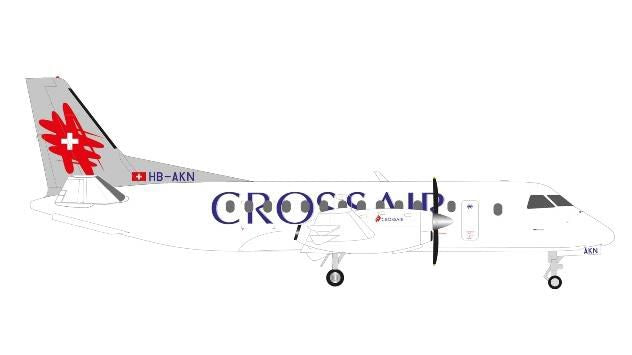 [Pre-order item] Saab 340 Crossair HB-AKN 1/200 (HE20241109) [573252] 