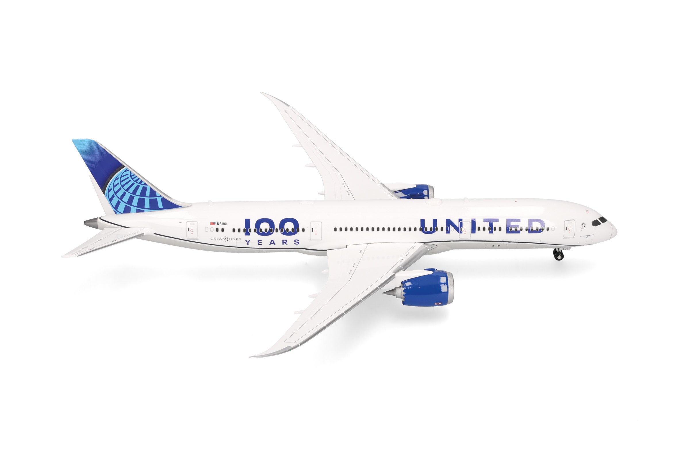 Herpa Wings 【予約商品】787-9 ユナイテッド航空 「100 Years