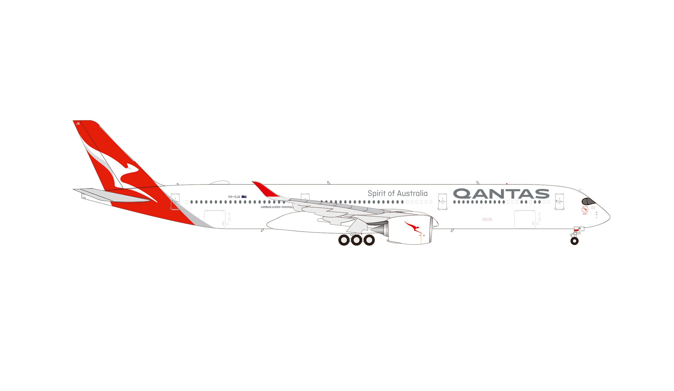 Herpa Wings 【予約商品】A350-1000ULR カンタス航空 「Project