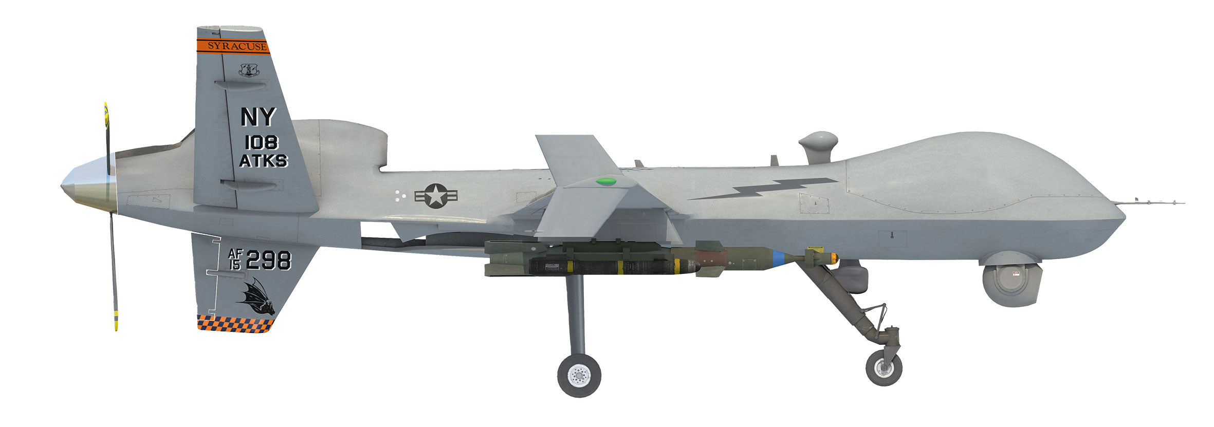 【予約商品】MQ-9A アメリカ空軍 ニューヨーク空軍州兵 第108飛行隊 15-4298 1/72 (HE20250912) [580892]