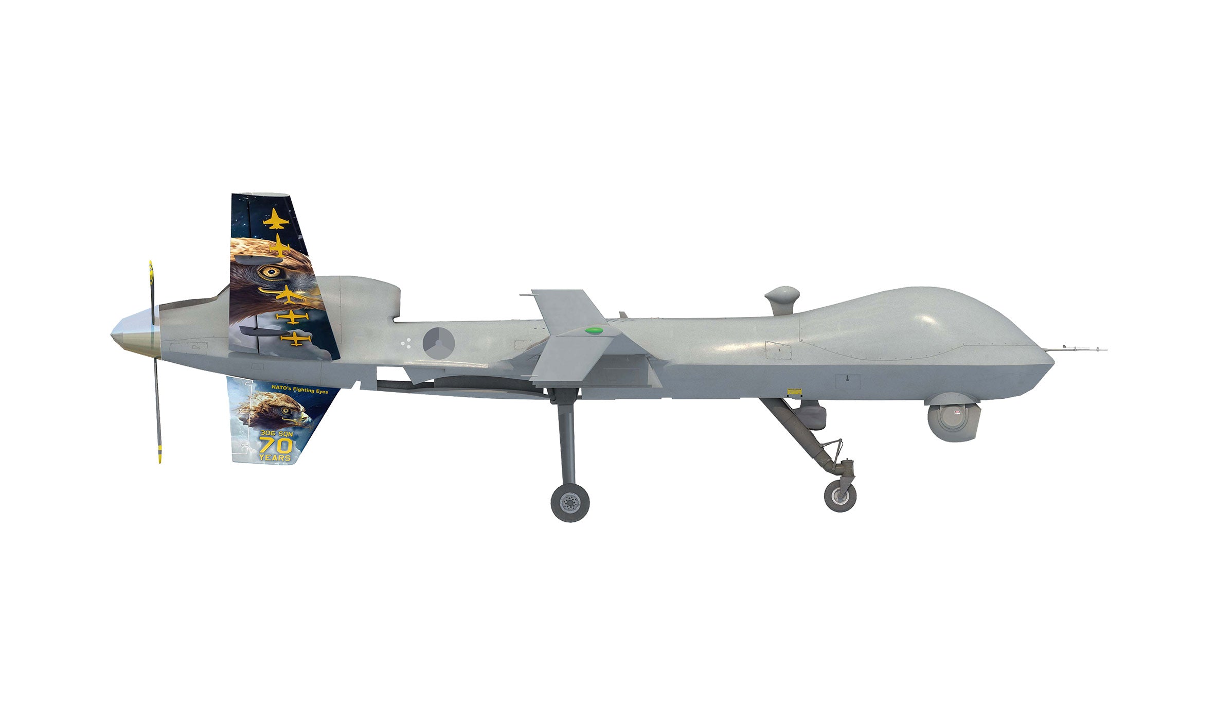 【予約商品】MQ-9A オランダ空軍 第306飛行隊 レーワルデン空軍基地 「70 Years」 M-001 1/72 (HE20260717)［580915］