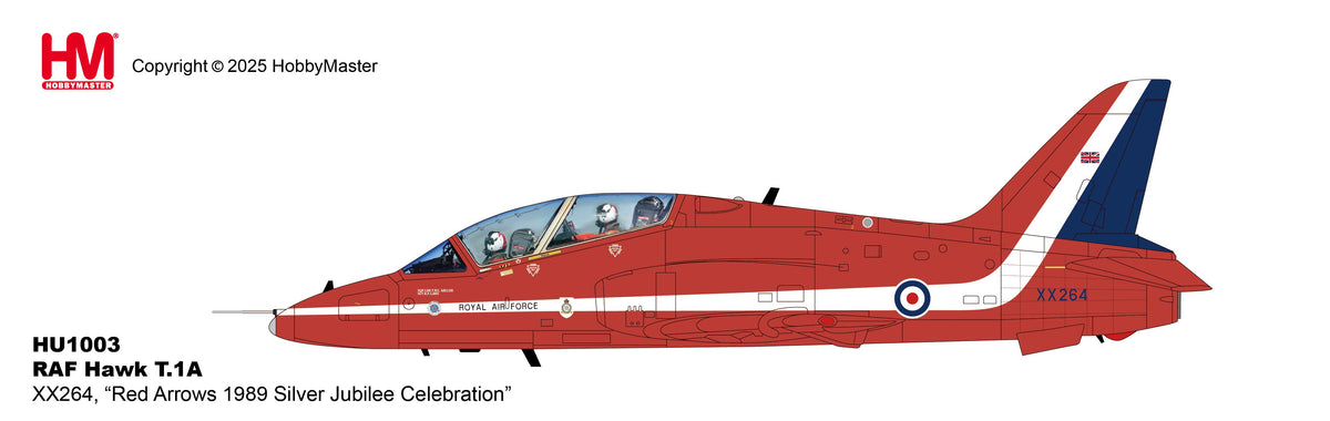 【予約商品】ホーク T.1A イギリス空軍 レッドアローズ 25周年記念機 1989年 1/48 (HM20261021) [HU1003]