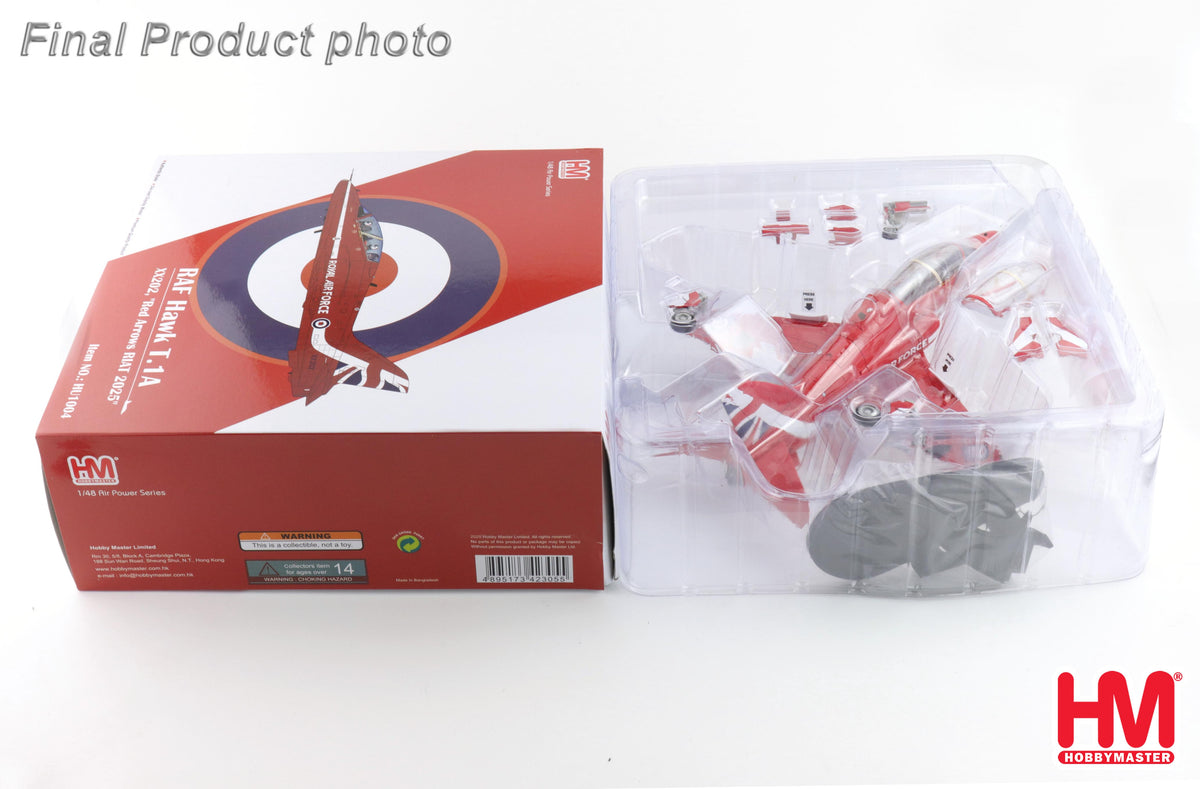 【予約商品】ホーク T.1A イギリス空軍 レッドアローズ RIAT 2025年 ※イギリス流通限定 ヘルメット・ステッカー付属 1/48 (HM20261021) [HU1004]