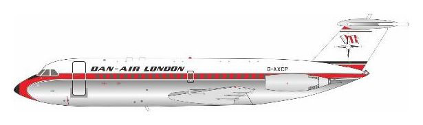 【予約商品】BAC1-11 401AK  ダンエア・ロンドン ※ポリッシュ仕上げ G AXCP 1/200 (IF20251118) [IF111DA0225P]