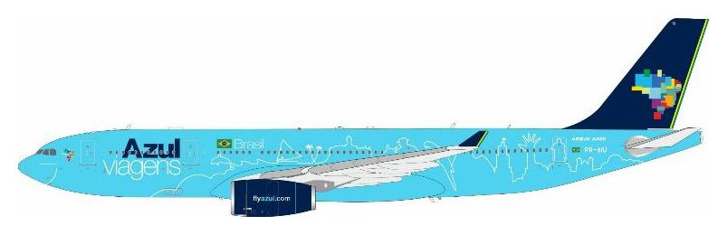A330-200 アズール・ブラジル航空 PR AIU 1/200 [IF332AD0525]