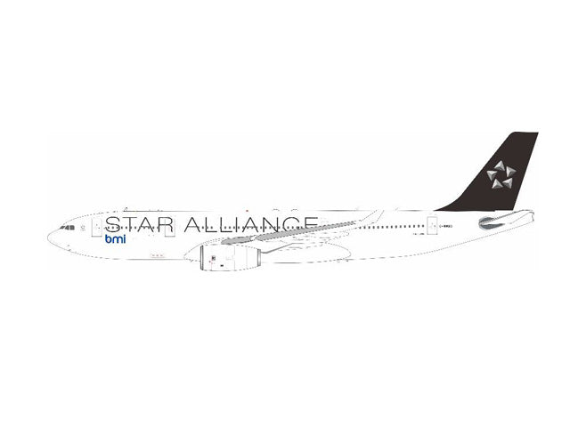 A330-200 BMI ブリティッシュ・ミッドランド航空 「 スターアライアンス 」 G-WWBD 1/200 [IF332BMWBD]