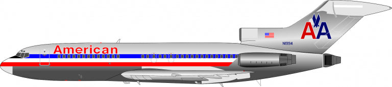 727-200 American Airlines 1970s-1990s N1994 1/200 [IF721AA1222P]