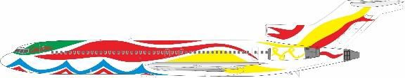 727-200 布兰尼夫航空卡尔德墨西哥涂装 N407BN 1/200 [IF722BN0924] 