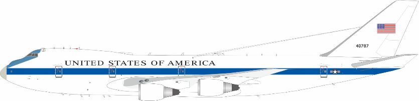 【予約商品】E-4A(747-200B) アメリカ空軍 74-0787 1/200 (IF20260515)［IF742E4A0787］