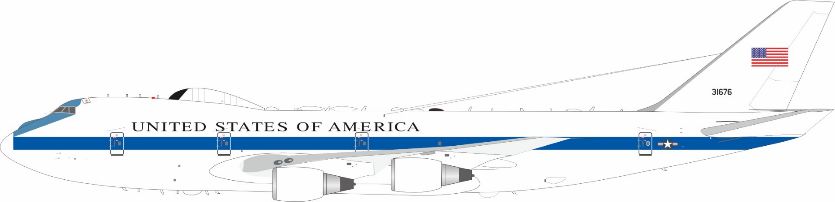 【予約商品】E-4B(747-200B) アメリカ空軍 73-1676 1/200 (IF20260515)［IF742E4B1676］
