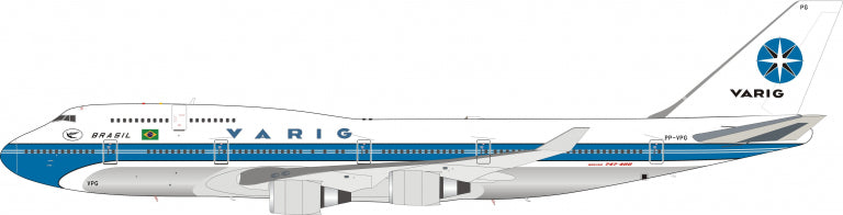 747-400 ヴァリグ・ブラジル航空 1992年頃 ポリッシュ仕上 PP-VPG 1/200 [IF744VR0223P]