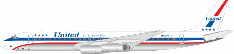 【予約商品】DC-8-62H ユナイテッド航空 N8971U 1/200 (IF20250806) [IF862UA0925]