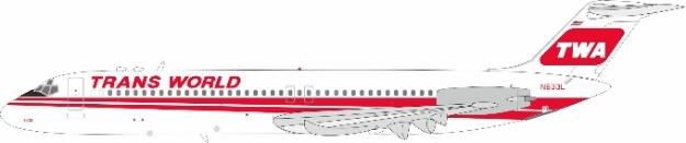 [Pre-order item] DC-9-40 Trans World Airlines N933L 1/200 (IF20240719) [IF941TW0624] 